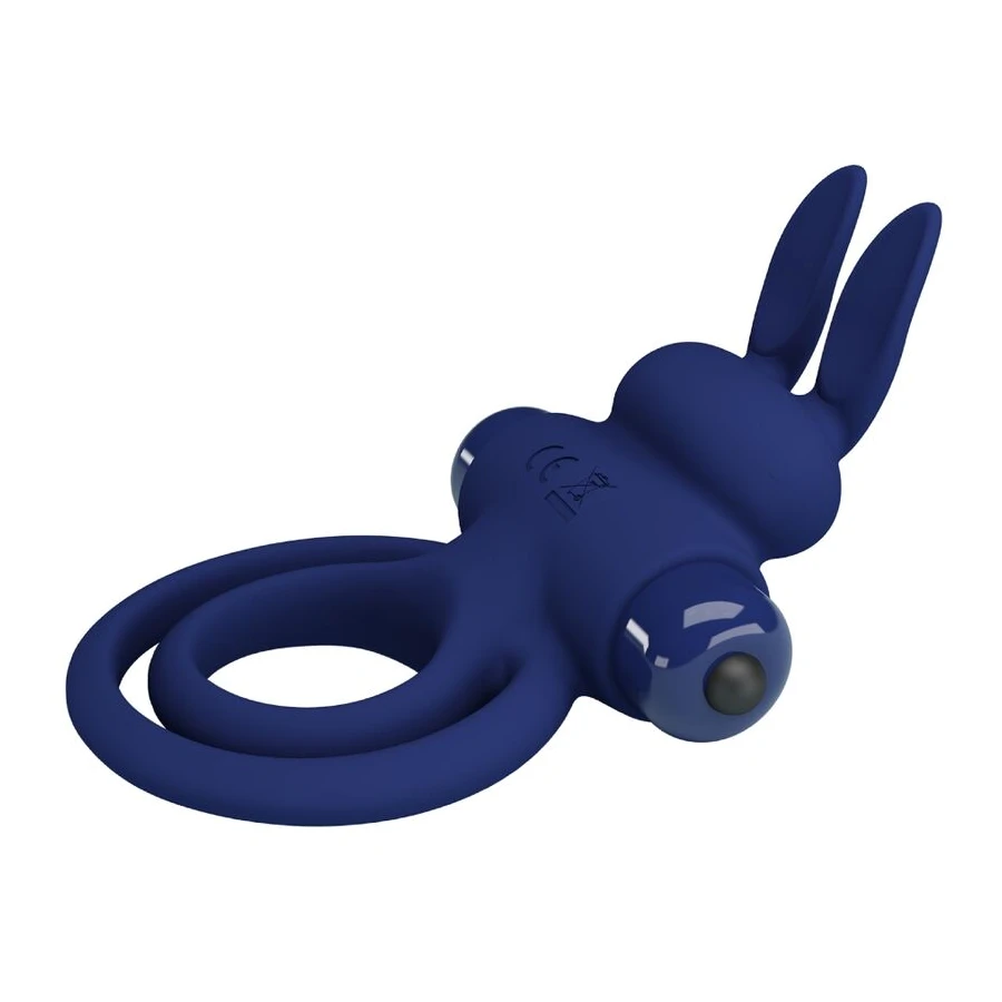 PRETTY LOVE - DAREY DOPPELTER VIBRATIONSRING KANINCHEN BLAU